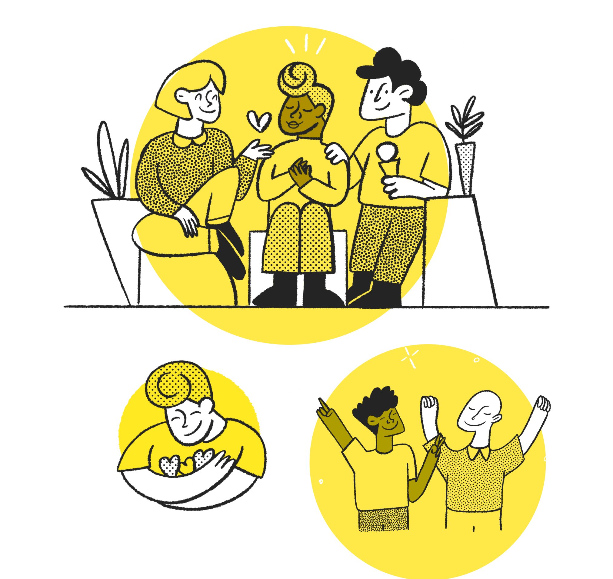 Cancerbuddy, Illustrations