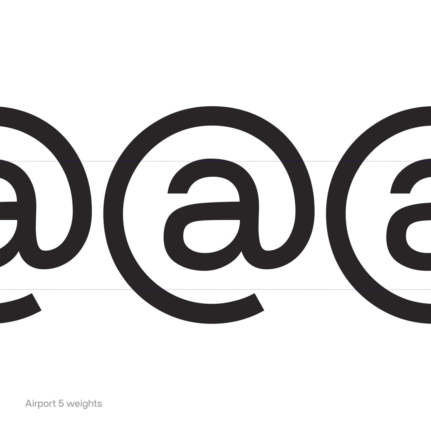 Airport Font Specimen Arroba Min