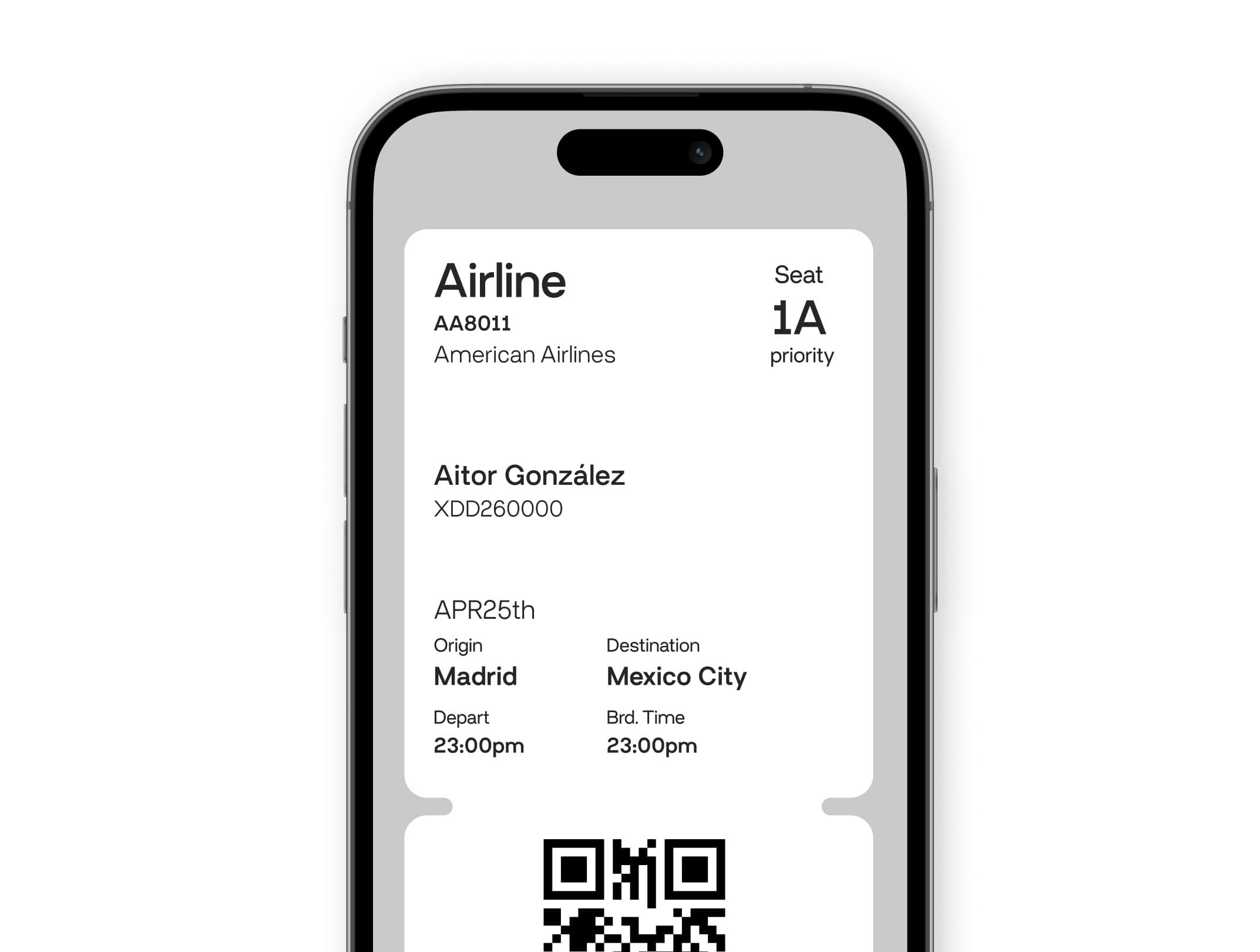 Airport Font Specimen Iphone Mockup Min