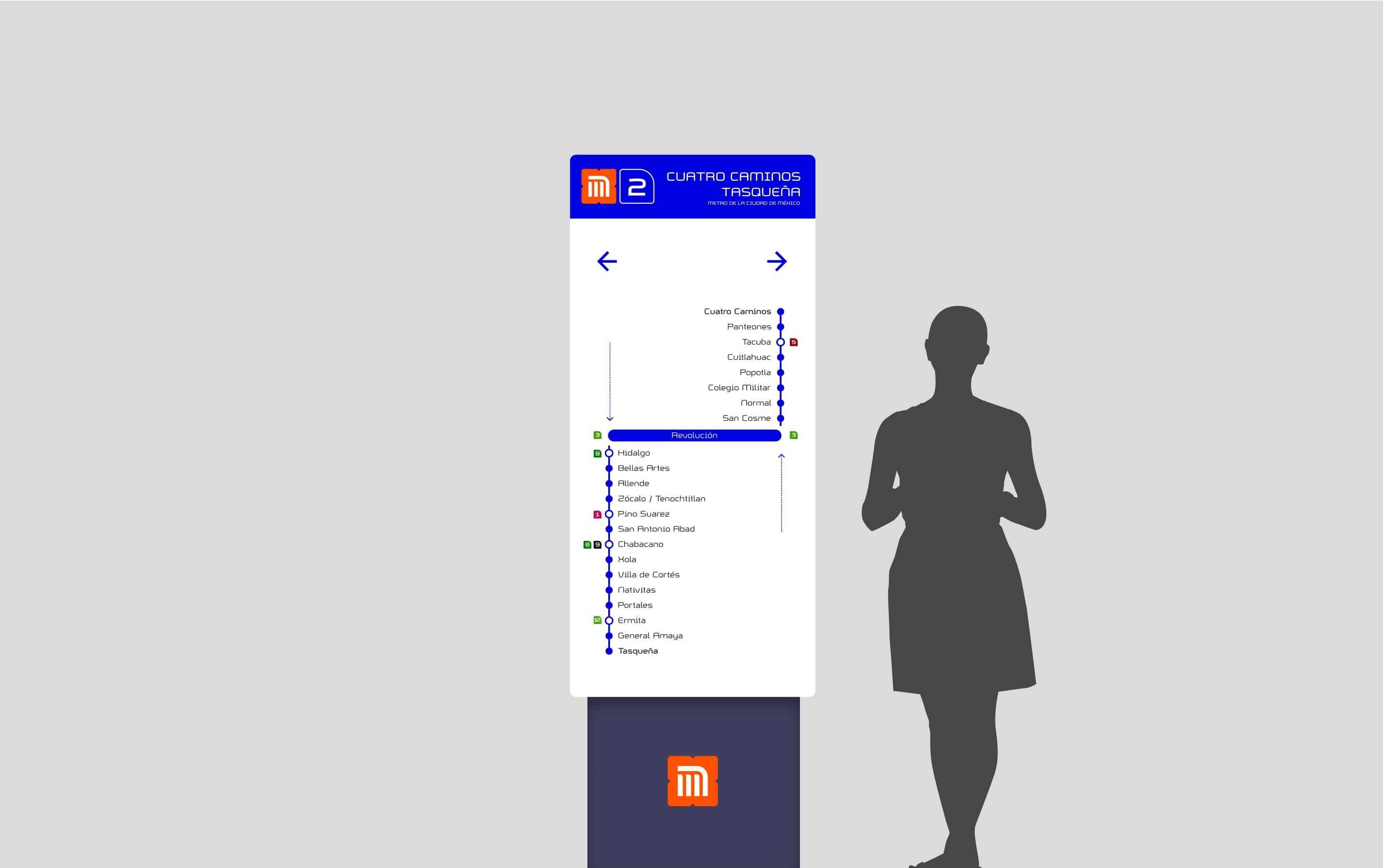 Tipo M24 Metro Cdmx Senaletica Interior Estaciones Min