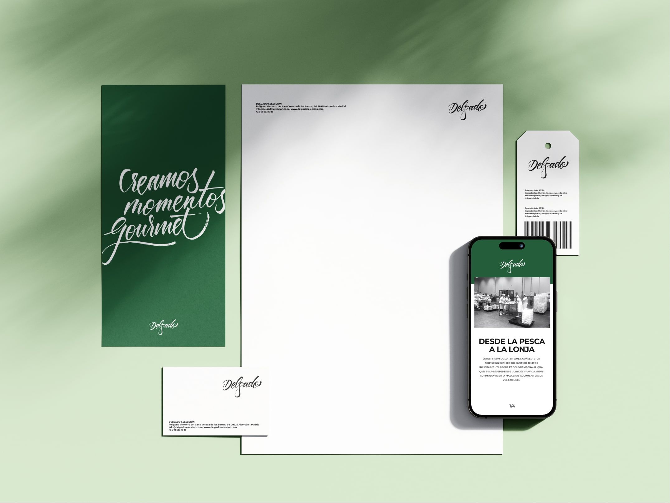 Delgado Seleccion Branding Design Stationery Min