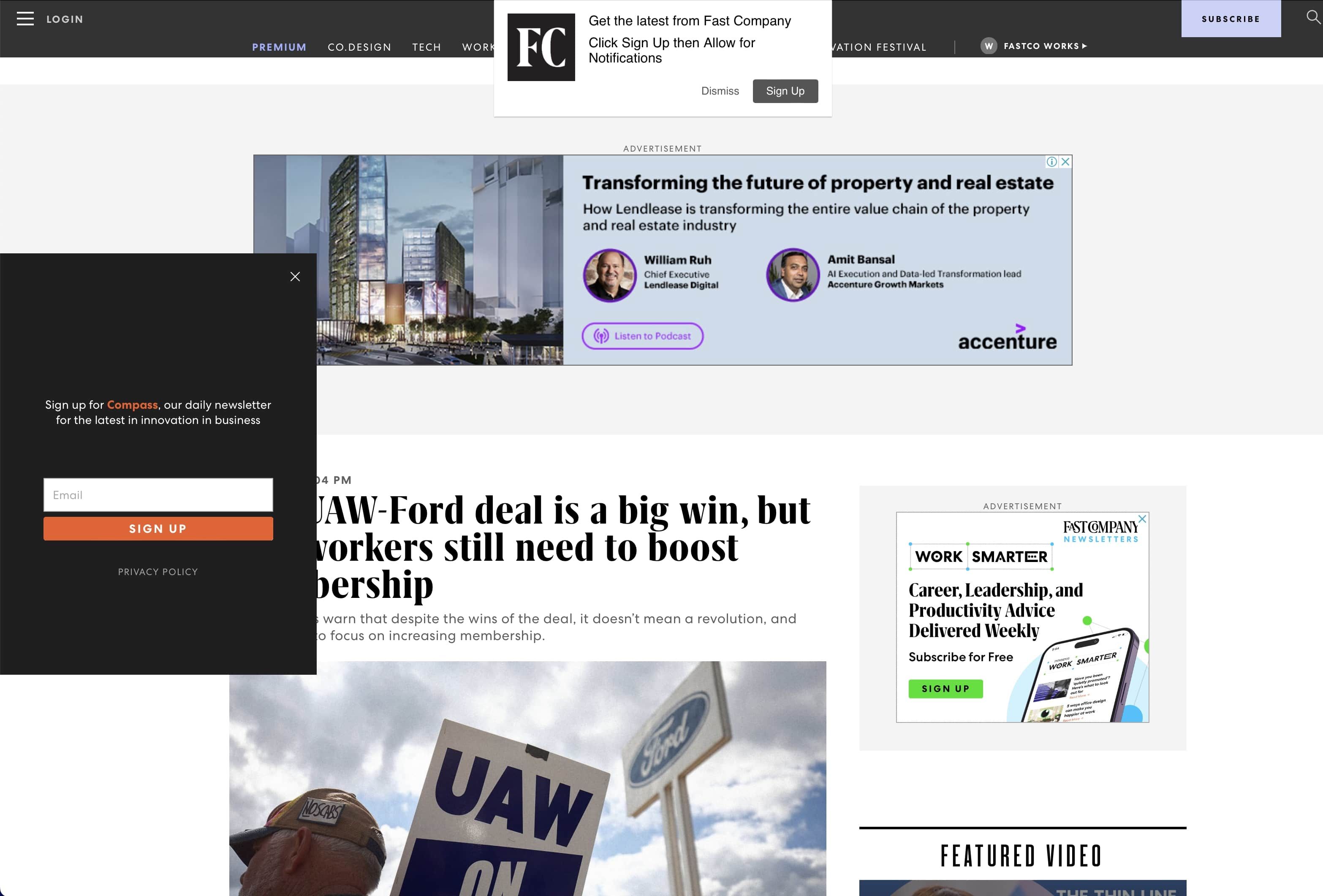 01 1  New York Fast Cooany After Clicking The First Headline