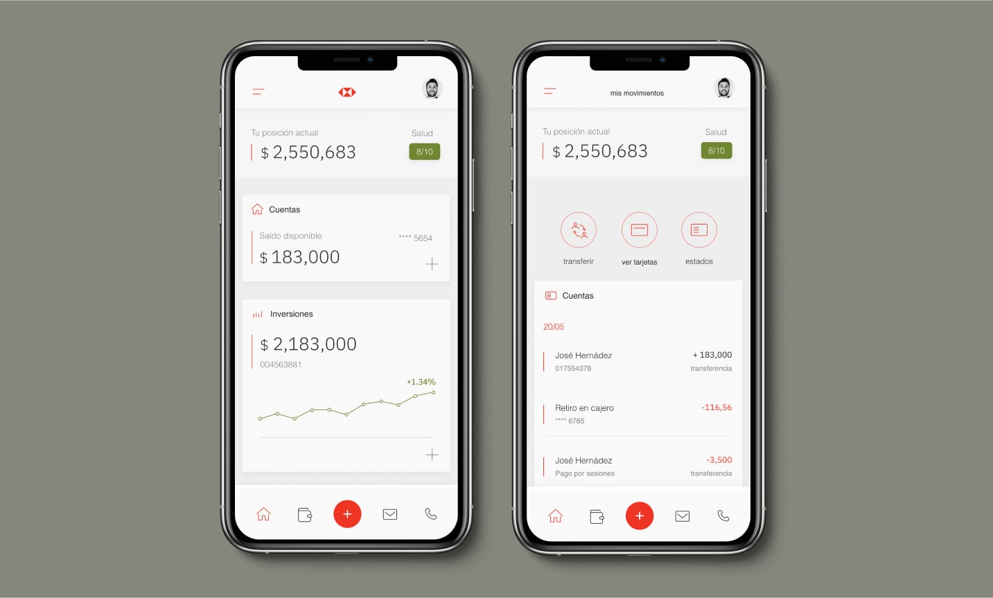 Hsbc App Main Dashboard And Min