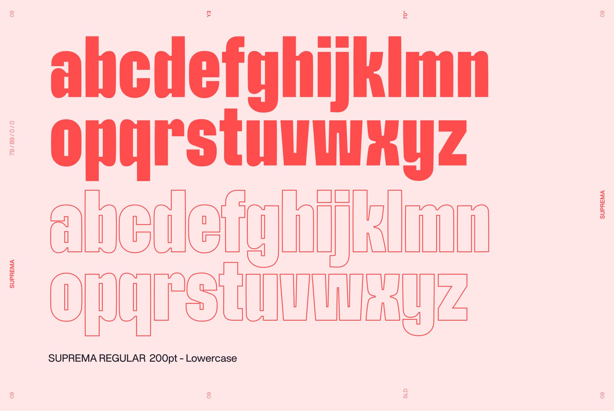 Suprema Type Abecedary Oulined Min